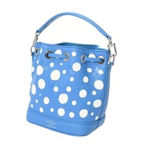 Louis Vuitton Blue LVYK Handbag Leather Empreinte Yayoi Clair Noe Kusama